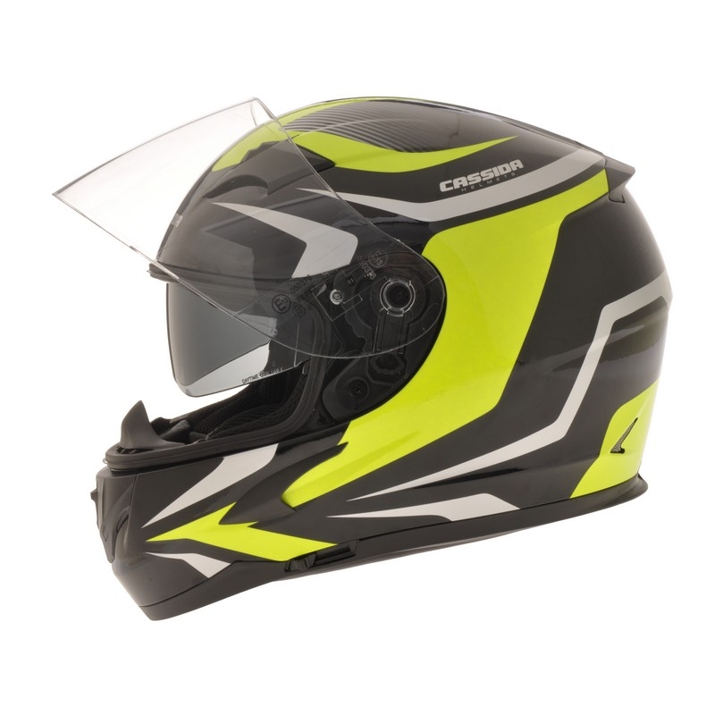Cassida Integral 2.0 črno-sivo-fluo rumena motoristična čelada