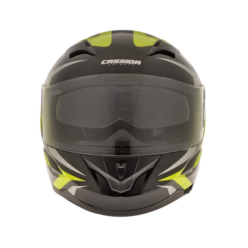 Cassida Integral 2.0 črno-sivo-fluo rumena motoristična čelada