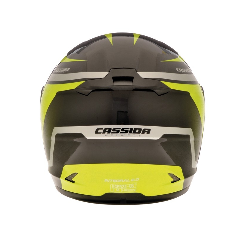 Cassida Integral 2.0 črno-sivo-fluo rumena motoristična čelada