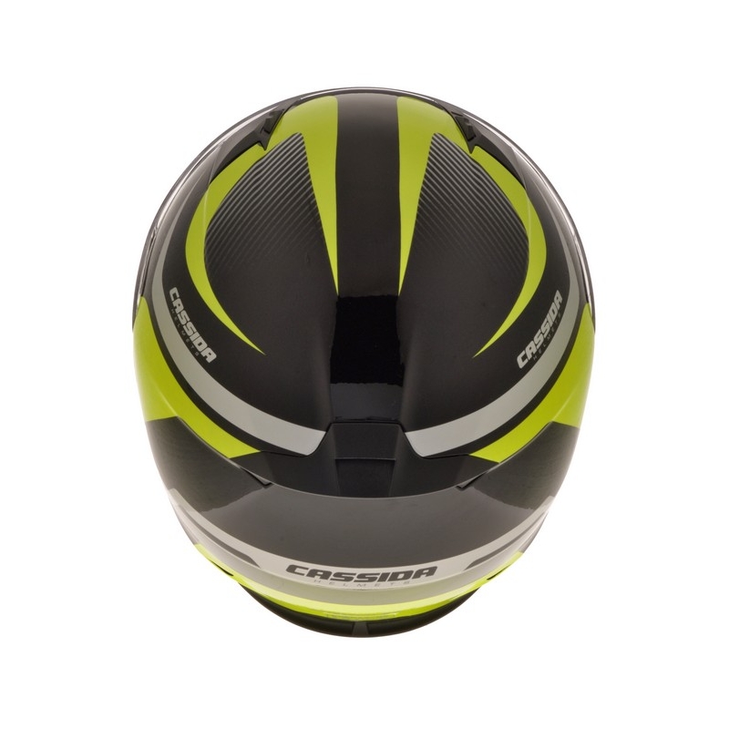 Cassida Integral 2.0 črno-sivo-fluo rumena motoristična čelada