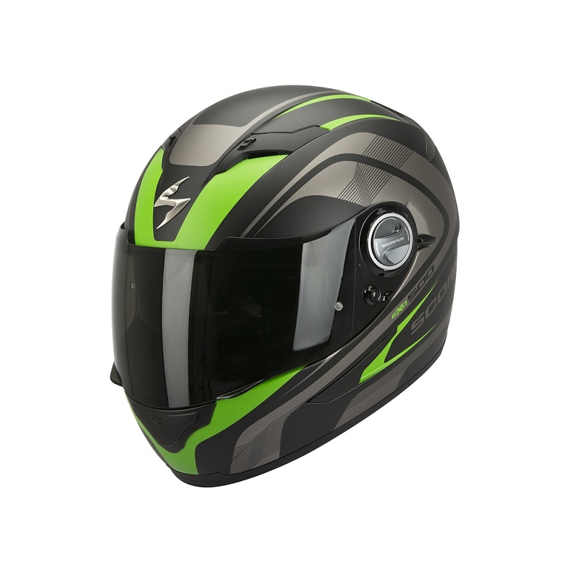 Scorpion EXO-500 Focus črno-zelena integralna motoristična čelada razprodaja