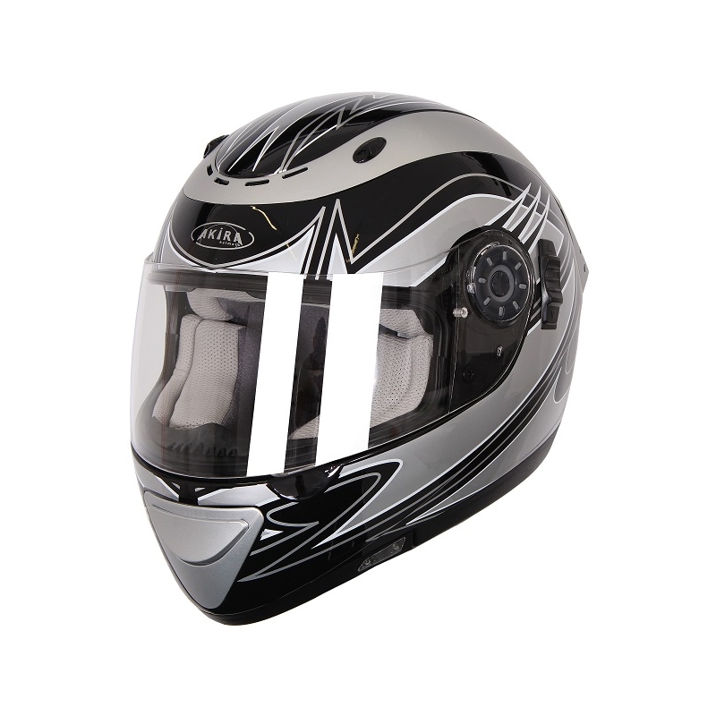 Motoristična čelada Akira Izumi 2205 sivo-črna razprodaja