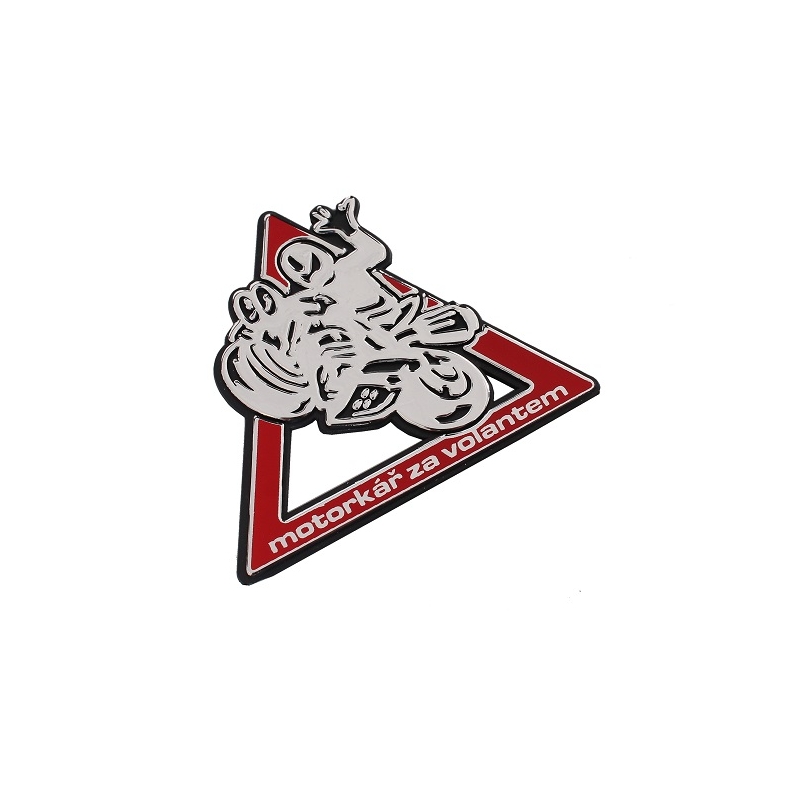 3D nalepka Motociklist za volanom