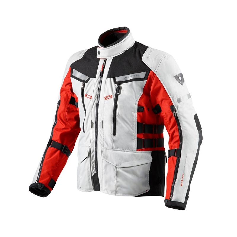 Motoristična jakna Revit Sand 2 silver/red razprodaja