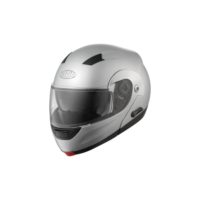 Vyklápěcí přilba na motorku MTR-K12 stříbrná vel S