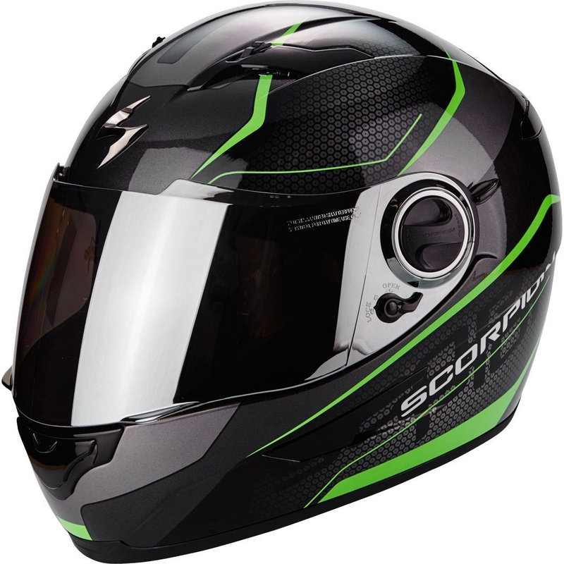 Integralna čelada Scorpion EXO-490 Vision črno-zelena - II. kakovost