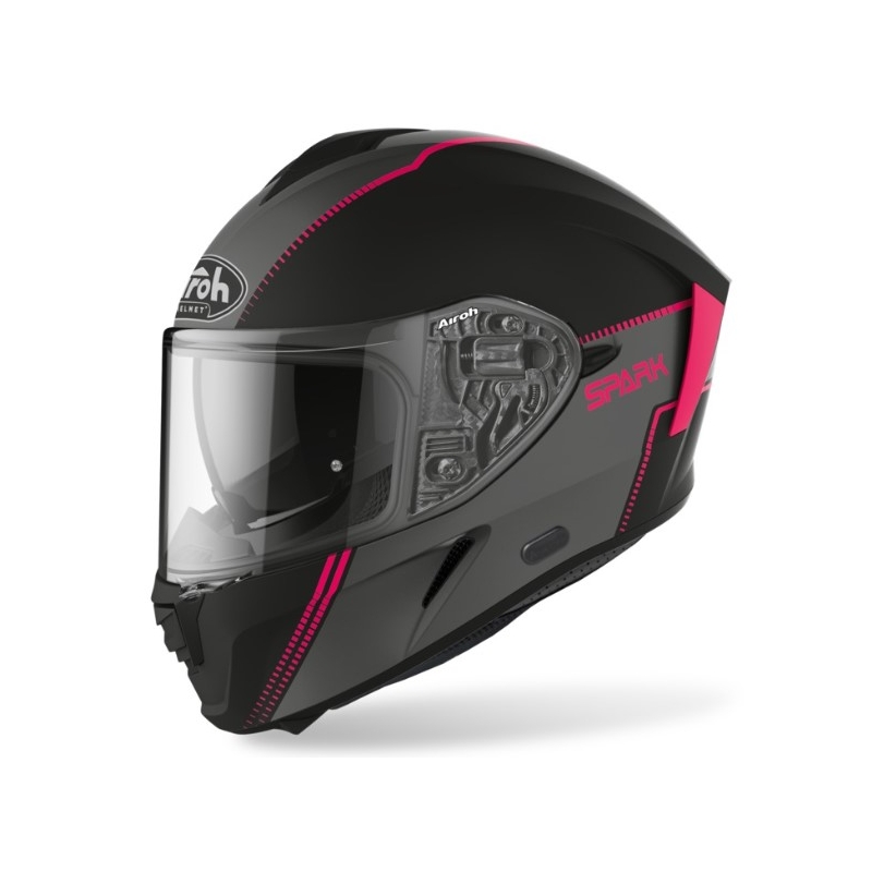 Integralna čelada Airoh Spark Flow black-grey-pink razprodaja