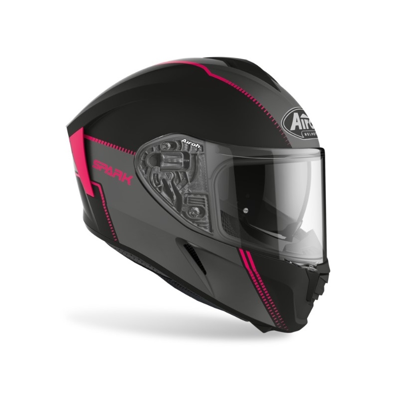Integralna čelada Airoh Spark Flow black-grey-pink razprodaja