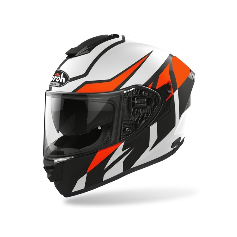 Integralna čelada Airoh ST 501 Frost črno-bela-oranžna