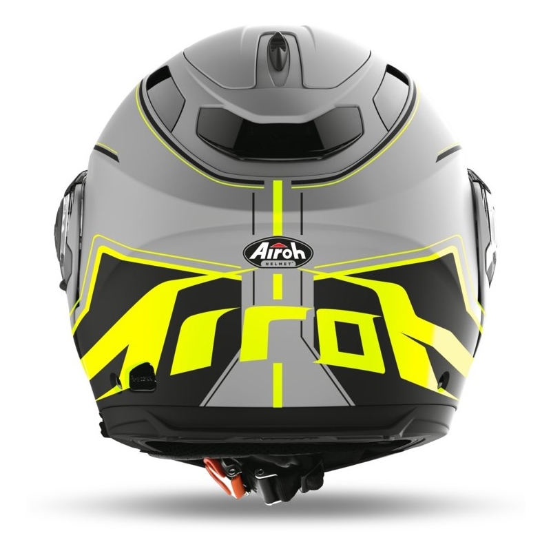 Nagibna čelada Airoh Phantom S Beat sivo-črno-fluo rumena