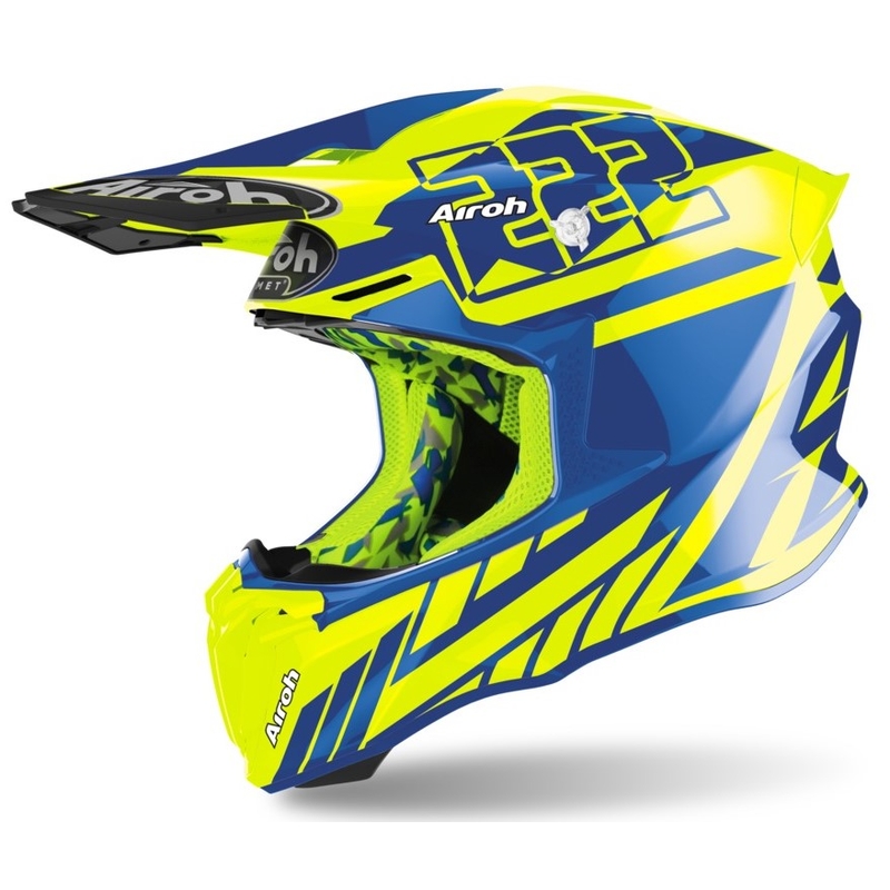 Motokros čelada Airoh Twist 2.0 Replica Cairoli 2020 blue-fluo yellow
