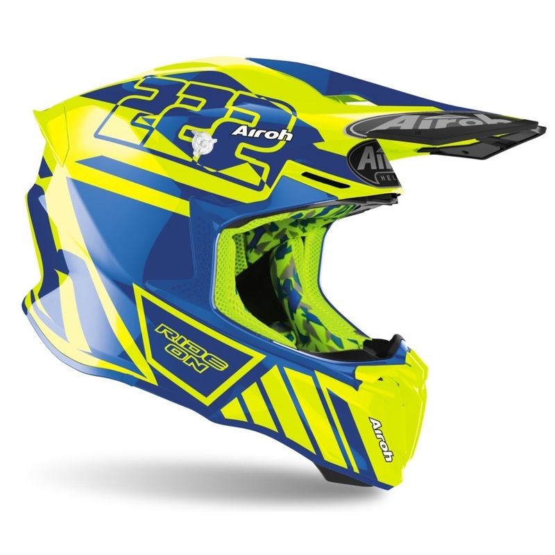 Motokros čelada Airoh Twist 2.0 Replica Cairoli 2020 blue-fluo yellow