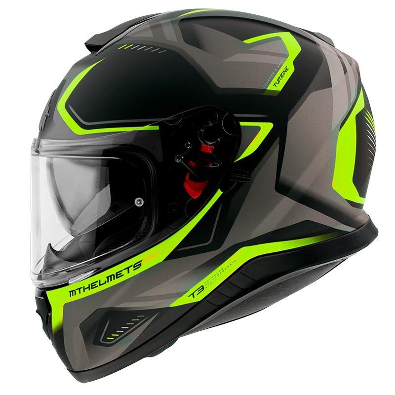 MT Thunder 3 SV Turbine integralna čelada črno-sivo-fluo rumena razprodaja