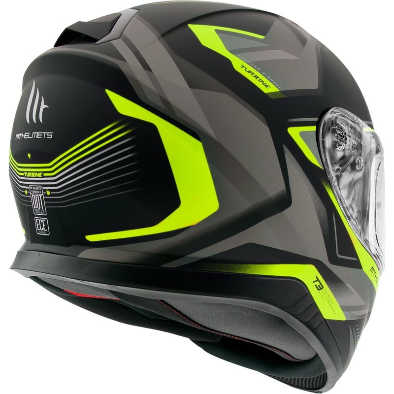 MT Thunder 3 SV Turbine integralna čelada črno-sivo-fluo rumena razprodaja