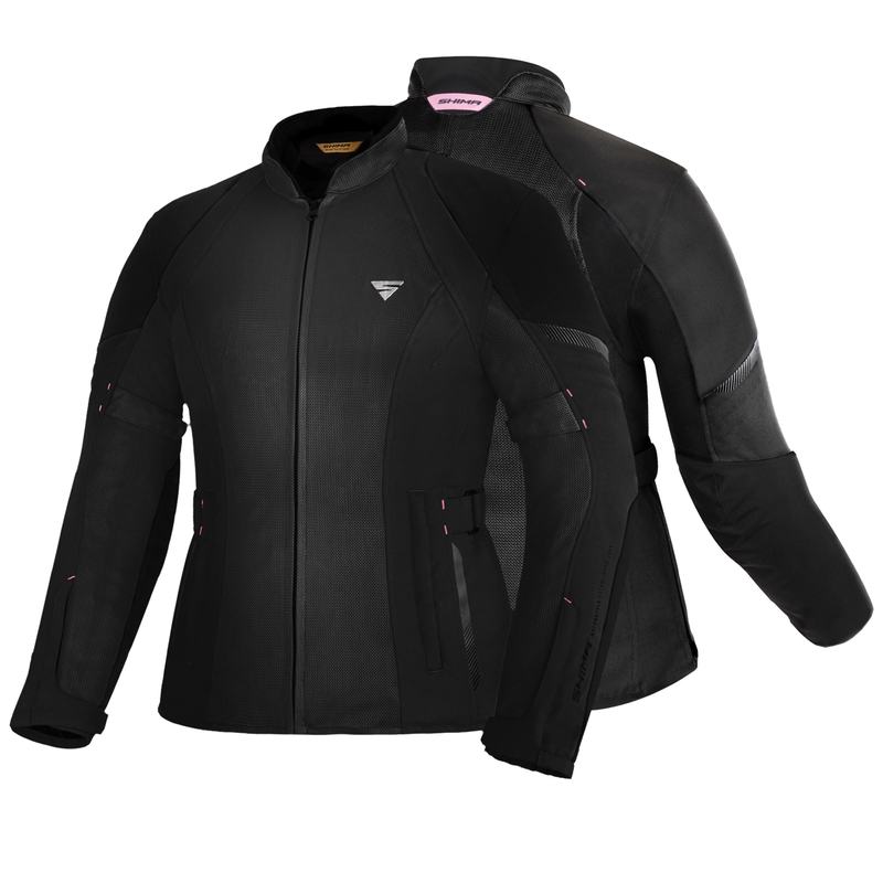 Shima Jet Black motoristična jakna za ženske razprodaja