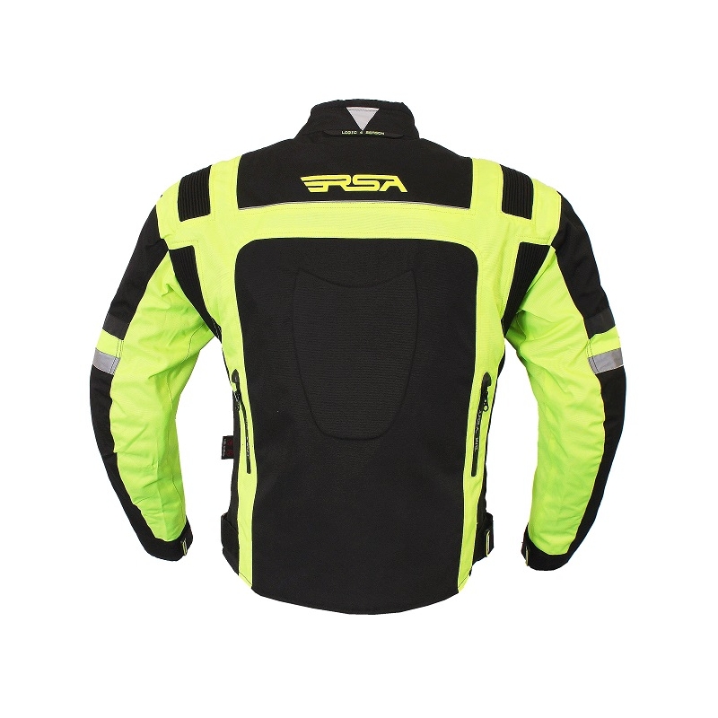 RSA Gear črno-fluo rumena motoristična jakna - razprodaja