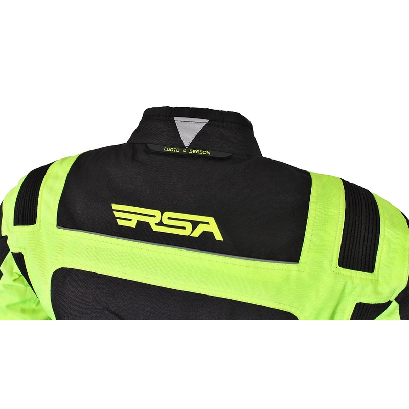 RSA Gear črno-fluo rumena motoristična jakna - razprodaja