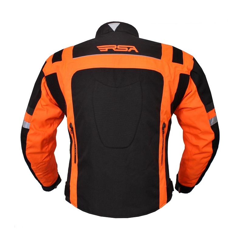 RSA Gear črno-oranžna motoristična jakna - razprodaja