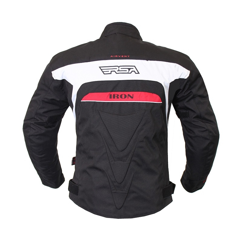 RSA Iron črno-rdeča motoristična jakna naprodaj razprodaja