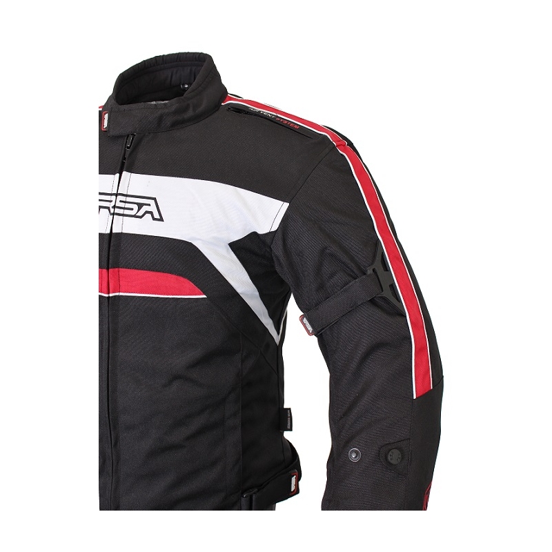 RSA Iron črno-rdeča motoristična jakna naprodaj razprodaja