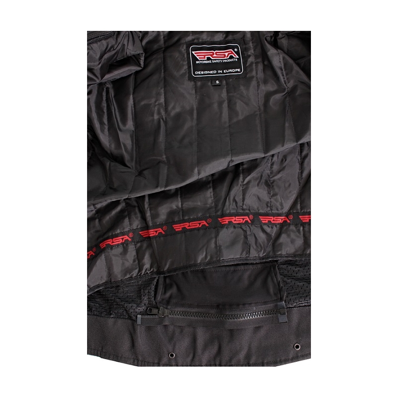 RSA Iron črno-rdeča motoristična jakna naprodaj razprodaja