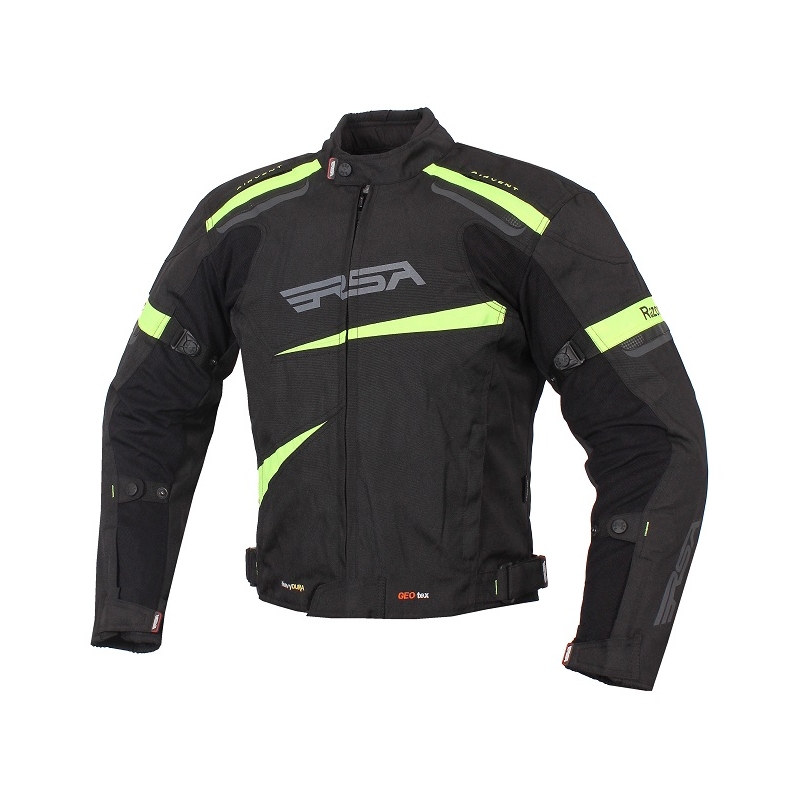 RSA Razor črno-fluo rumena motoristična jakna - razprodaja