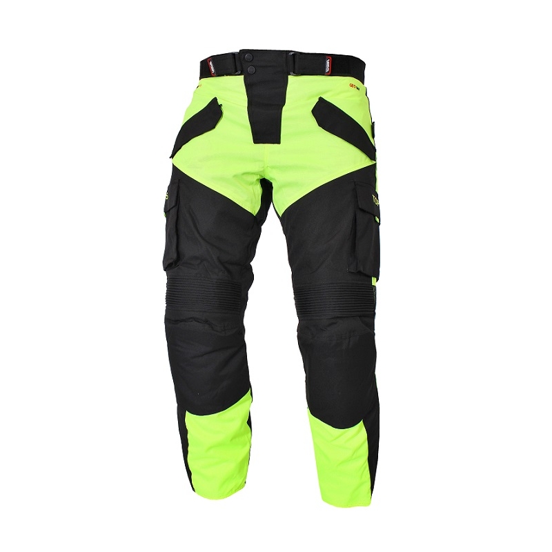 RSA Vrhovi Black-Fluo Yellow Motorcycle hlače razprodaja