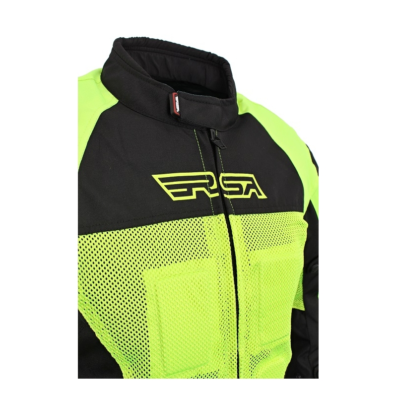 Motoristična jakna RSA Guff black-fluo yellow razprodaja