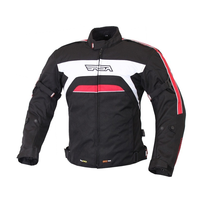 RSA Iron črno-rdeča motoristična jakna naprodaj razprodaja