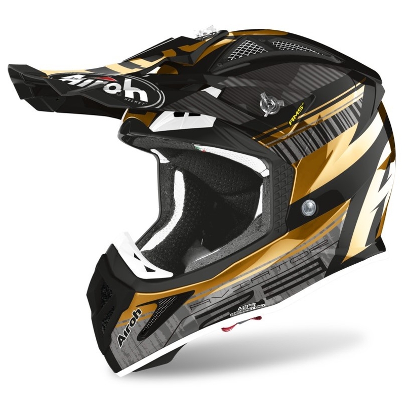 Motokros čelada Airoh Aviator Novak 2.3 AMSS black-gold