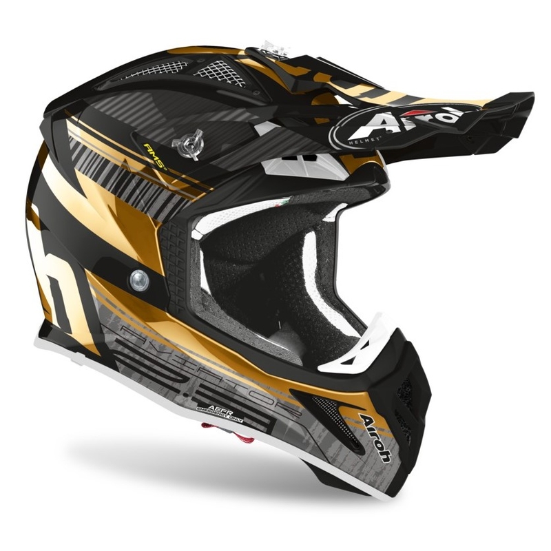 Motokros čelada Airoh Aviator Novak 2.3 AMSS black-gold