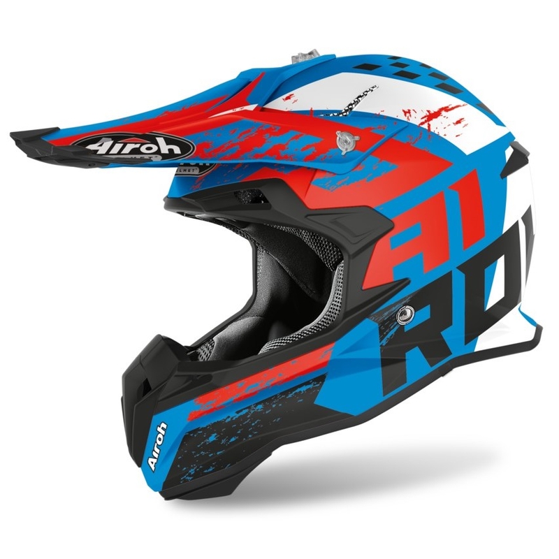 Motokros čelada Airoh Terminator Hanger turquoise mat
