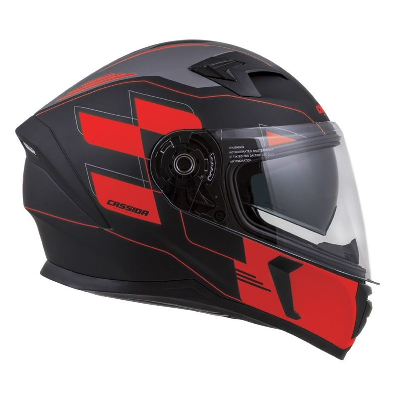 Integralna čelada Cassida Integral 3.0 RoxoR black-grey-fluo red