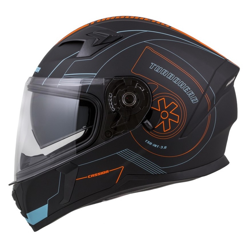 Cassida Integral 3.0 Turbohead čelada črno-oranžno-modra razprodaja
