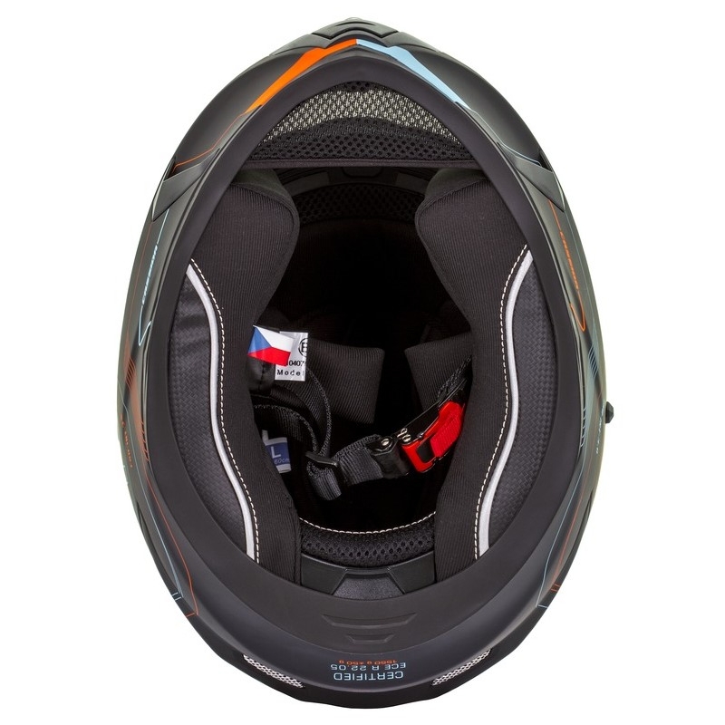 Cassida Integral 3.0 Turbohead čelada črno-oranžno-modra razprodaja
