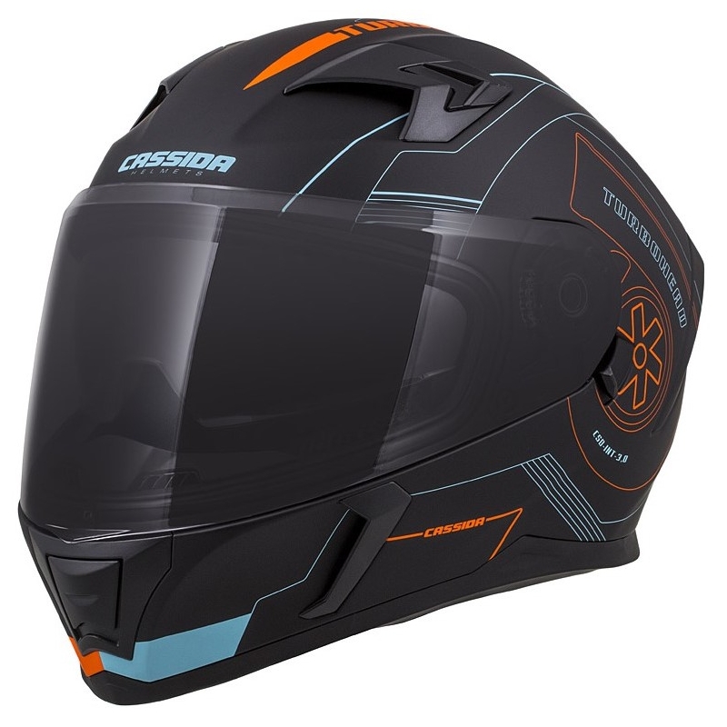 Cassida Integral 3.0 Turbohead čelada črno-oranžno-modra razprodaja