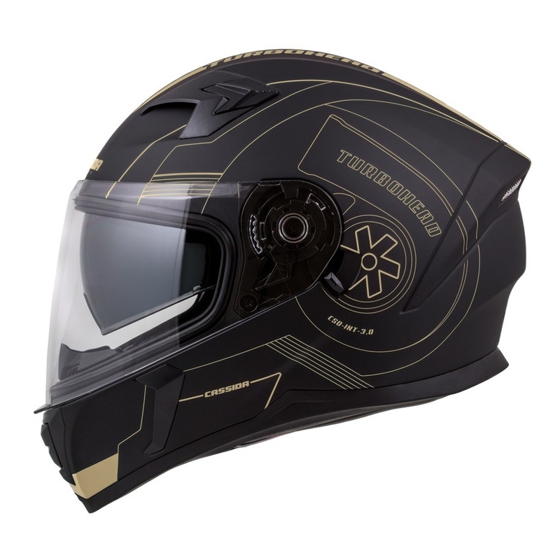 Integralna čelada Cassida Integral 3.0 Turbohead black-gold