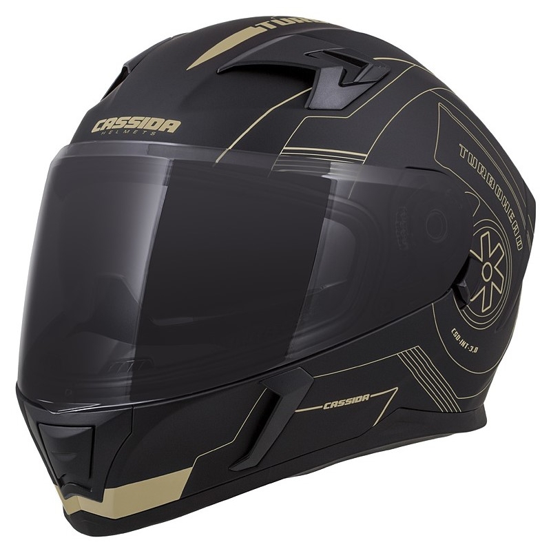 Integralna čelada Cassida Integral 3.0 Turbohead black-gold