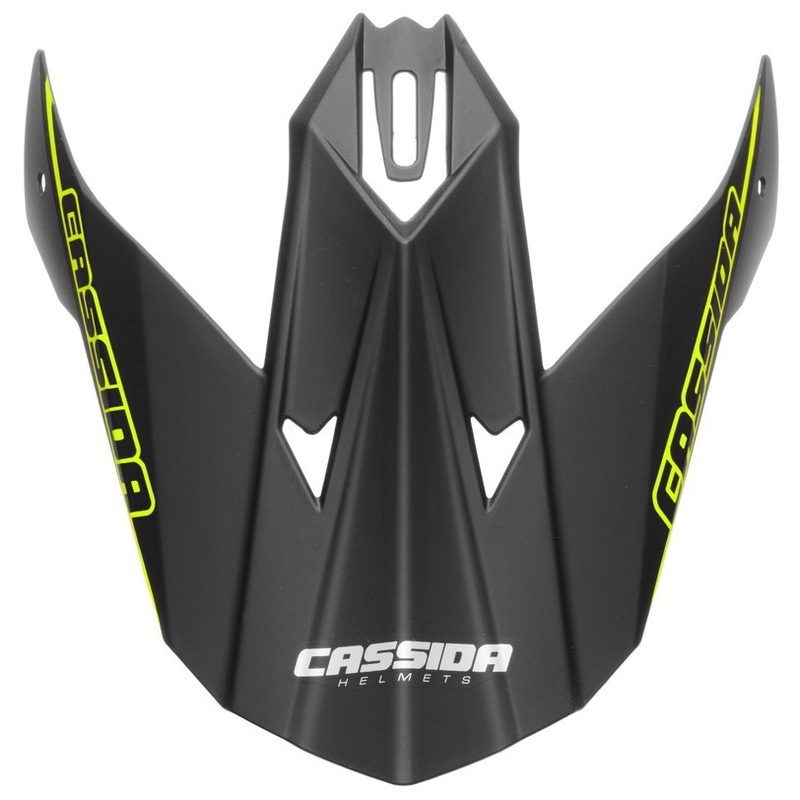 Cassida Libor Podmol črno-sivo-fluo rumeni vizir za otroško čelado