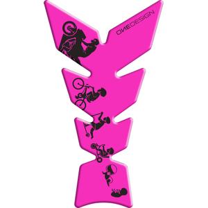 Tank za gorivo Nalepka Natisni - Moon fluo pink