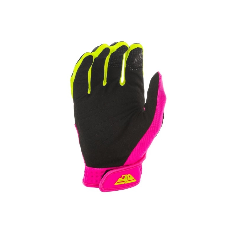 Motokros rokavice FLY Racing F-16 2020 black-pink-fluo yellow