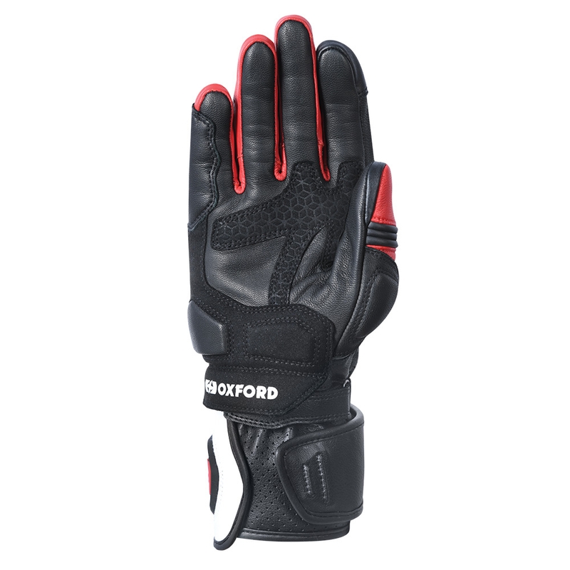 Motoristične rokavice Oxford RP-2R belo-črno-rdeče