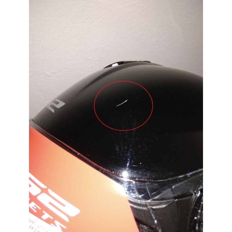 Čelada za motoriste LS2 FF325 Strobe black glossy - razred II