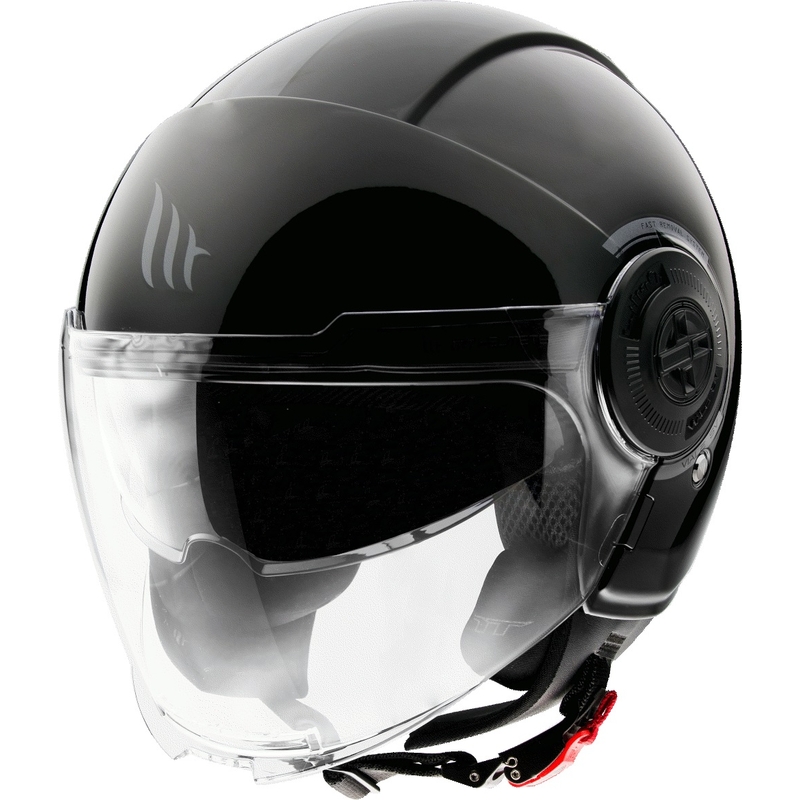 MT Viale Open motoristična čelada Black Gloss razprodaja