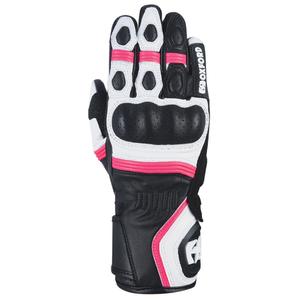 Ženske motoristične rokavice Oxford RP-5 2.0 white-black-pink