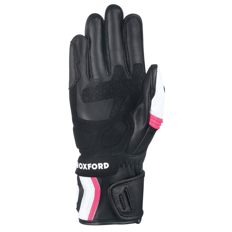 Ženske motoristične rokavice Oxford RP-5 2.0 white-black-pink