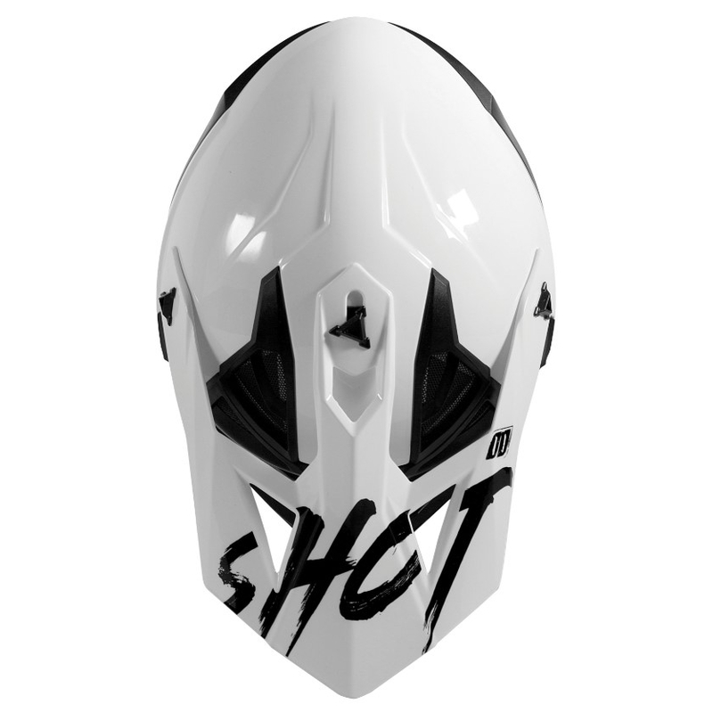 Motokros čelada Shot Lite Uni Solid White Gloss razprodaja