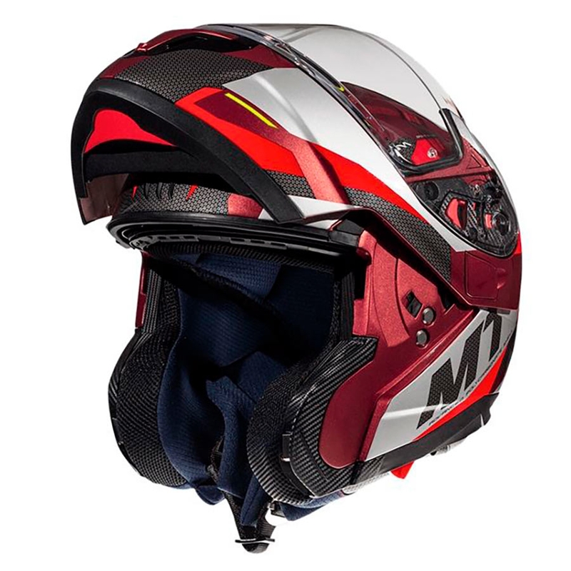 MT Atom SV TRANSCEND F5 motoristična čelada rdeča
