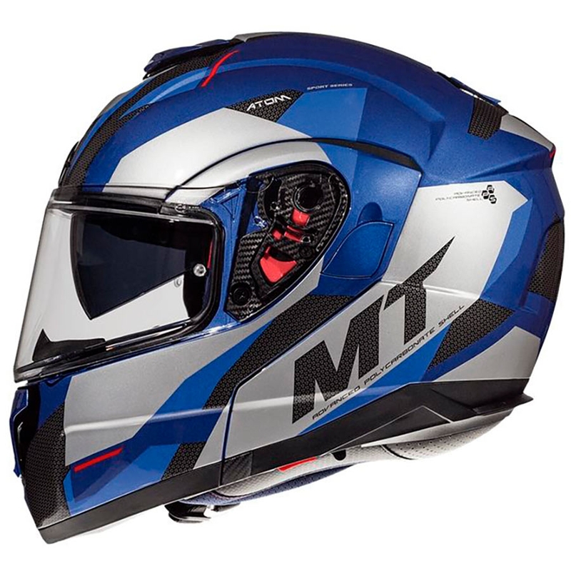 MT Atom SV TRANSCEND E7 motoristična čelada modra razprodaja