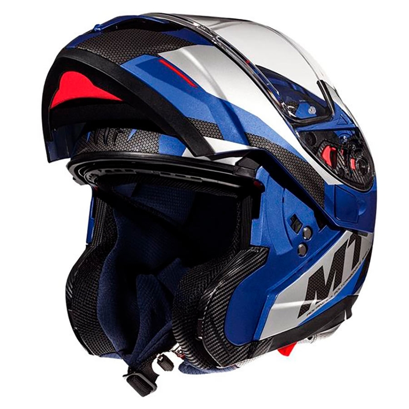 MT Atom SV TRANSCEND E7 motoristična čelada modra razprodaja
